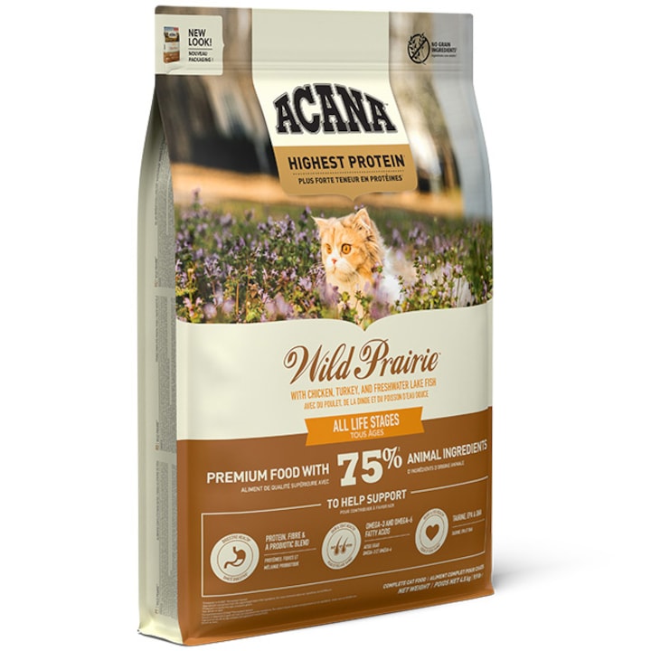 Acana Wild Prairie NEW száraz macskaeledel, 4.5 kg