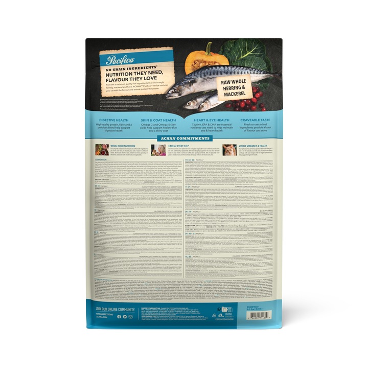 Hrana uscata pentru pisici Acana Pacifica NEW, 4.5 kg