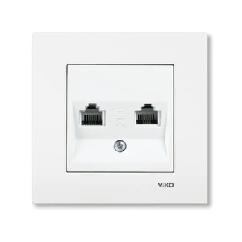 Priza dubla telefon RJ11 cat3 Priza dubla telefon RJ11 cat3