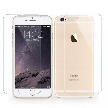 Folie de Sticla protectie Fata + Spate Antiamprenta iPhone 6 PLUS / 6S PLUS Folie de Sticla protectie Fata + Spate Antiamprenta iPhone 6 PLUS / 6S PLUS