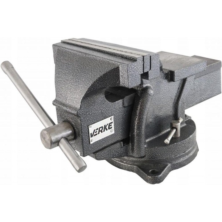 VERKE Asztali forgó satu, 150 mm pofaszélesség, 6”