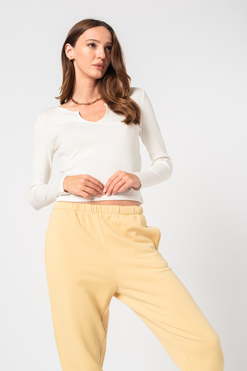 Vero Moda, Bluza cu striatii Newava, Alb