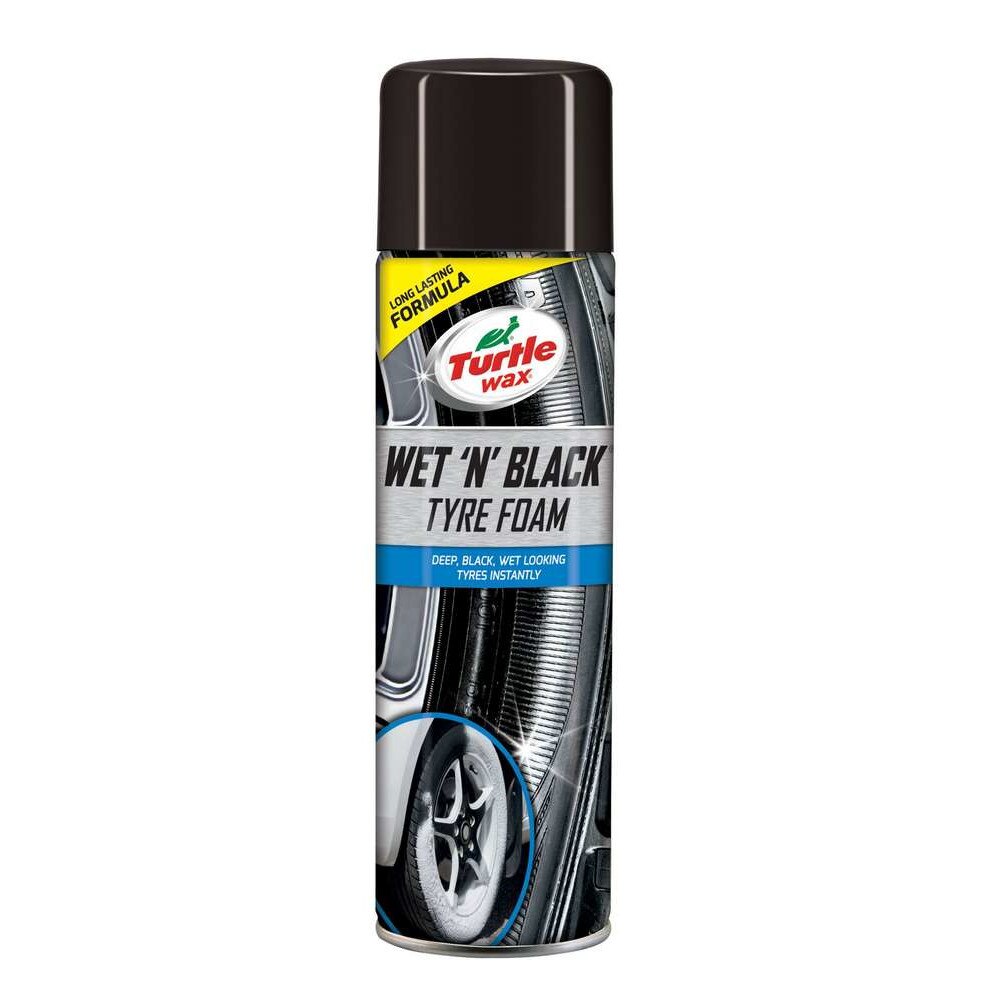 Solutie Curatare Anvelope Turtle Wax Wet n Black Tyre Foam, 500ml