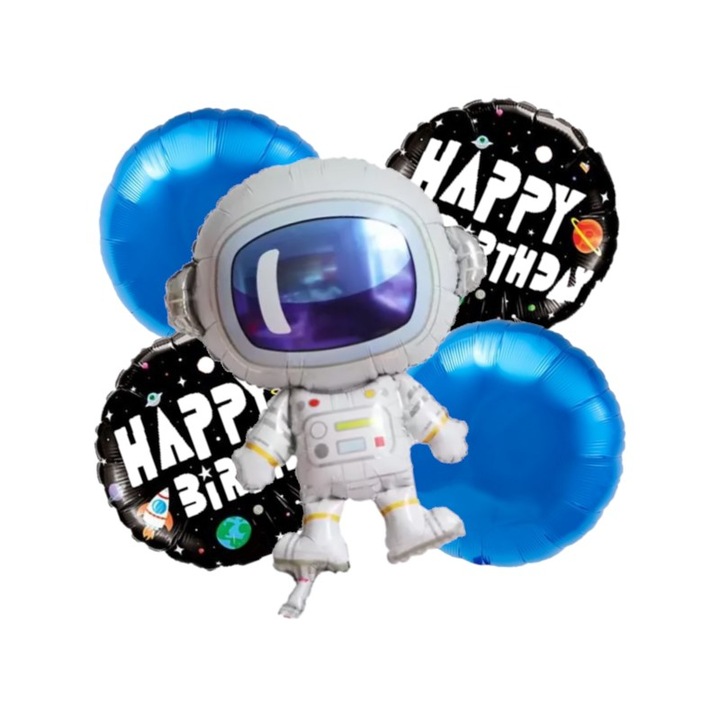 Комплект фолиеви балони Астронавт 5 бр