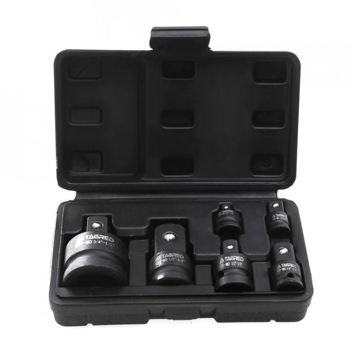 Set de 6 adaptoare chei impact CR-MO 1/2", 1/4", 3/8", si 3/4" TA1071 TAGRED