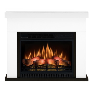 Semineu electric Dublin Alb cu focar electric ClassicFlame FCF-23 si sunet Semineu electric Dublin Alb cu focar electric ClassicFlame FCF-23 si sunet