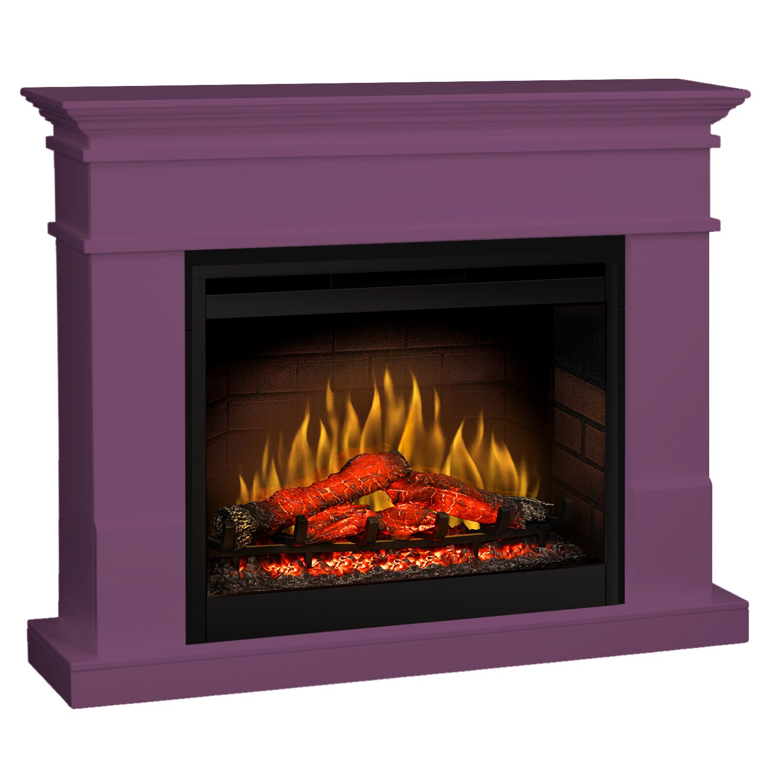 Semineu electric Lisabona Lilac cu focar electric 3D Dimplex Optiflame DF2608 si sunet