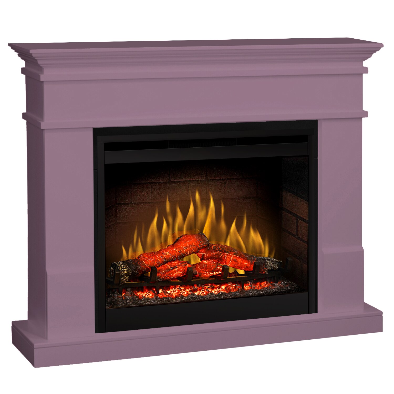 Semineu electric Lisabona Mauve cu focar electric 3D Dimplex Optiflame DF2608 si sunet