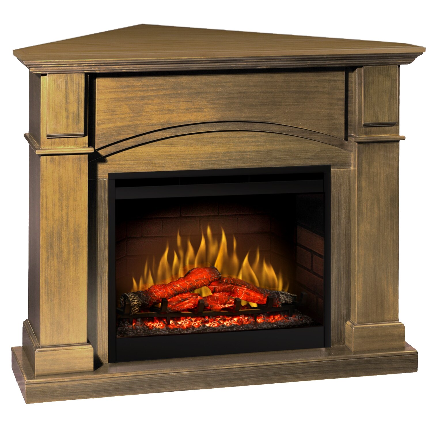 Semineu electric Oxford Drept/Colt Stejar cu focar electric 3D Dimplex Optiflame DF2608 si sunet