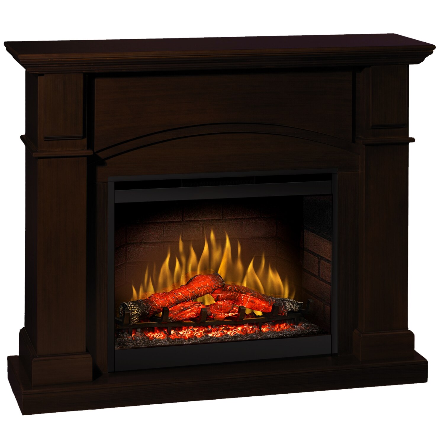 Semineu electric Oxford Wenge cu focar electric 3D Dimplex Optiflame DF2608 si sunet