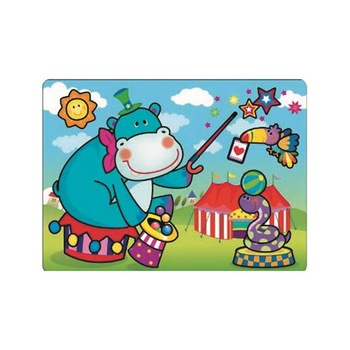 Desen magic la apa, 20 x 15 cm - hipopotam la circ Desen magic la apa, 20 x 15 cm - hipopotam la circ