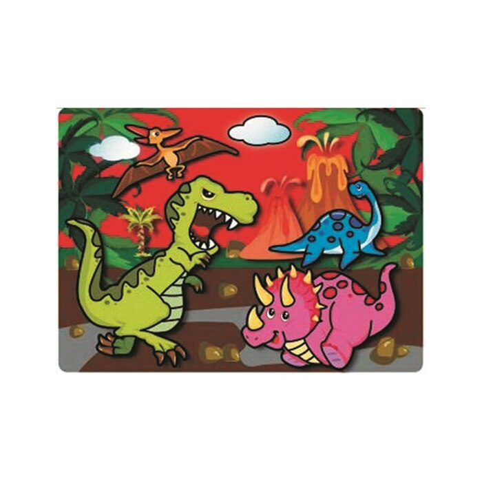 Desen magic la apa - dinozauri simpatici, 20 x 15 cm