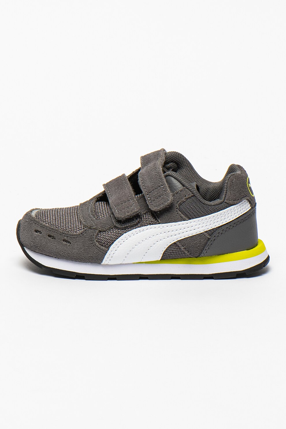 Puma, Pantofi sport cu garnituri de piele intoarsa Vista V, Gri