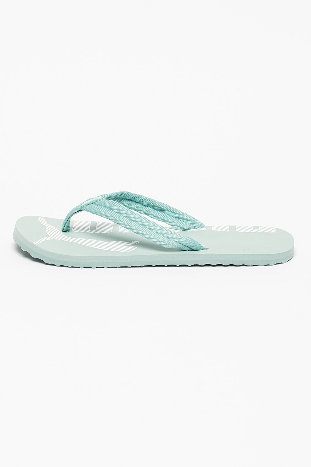 Puma, Papuci flip-flop cu logo Epic Flip v2, Verde pal, 42