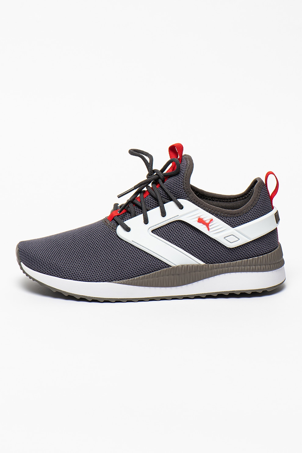 Puma, Pantofi slip-on pentru alergare Pacer Next Excel, Gri carbune, 44.5