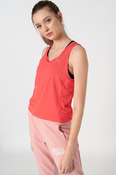Puma, Top cu logo, pentru alergare Core Run, Roz aprins Puma, Top cu logo, pentru alergare Core Run, Roz aprins