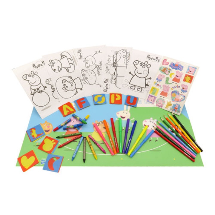Set Creativ Peppa Pig, 67 Piese