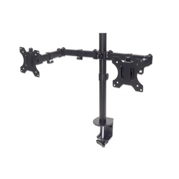 Suport de birou pentru 2 monitoare, Manhattan, 13-32 inch , mobil, Negru, ICA-LCD 461-D Suport de birou pentru 2 monitoare, Manhattan, 13-32 inch , mobil, Negru, ICA-LCD 461-D