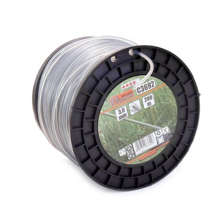 Fir rezerva motocoasa, trimmer cu insertie metalica, DUO, 2.4 mm x 262 m, Richmann Exclusive