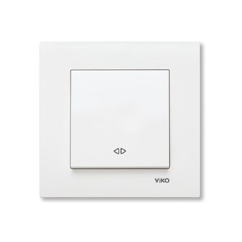 Intrerupator alb cap-cruce 10AX 250V Intrerupator alb cap-cruce 10AX 250V