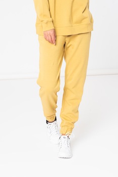 ICHI, Pantaloni sport conici cu buzunare oblice, Galben mustar ICHI, Pantaloni sport conici cu buzunare oblice, Galben mustar