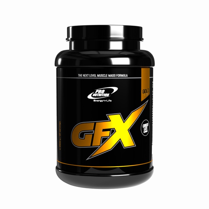 Gainer pentru dezvoltare musculara, GFX Gold edition ciocolata, 2500g