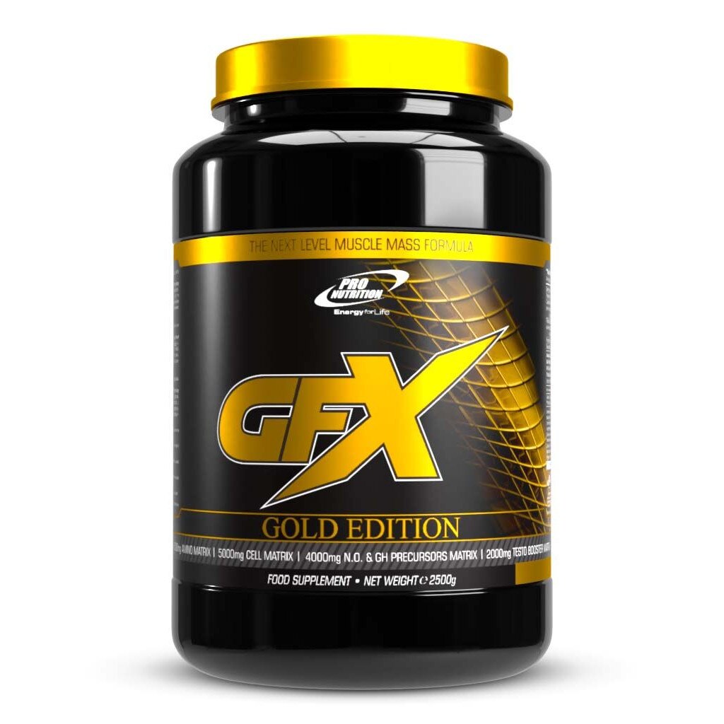 Gainer pentru dezvoltare musculara, GFX Gold edition ciocolata, 2500g