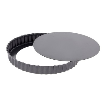 Forma tarta cu baza detasabila, 29 cm, otel albastru - de Buyer Forma tarta cu baza detasabila, 29 cm, otel albastru - de Buyer