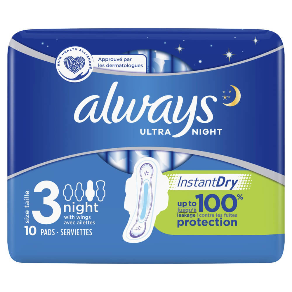 Absorbante Intime Always Ultra Night, Marimea 3, 10 Buc/Pachet