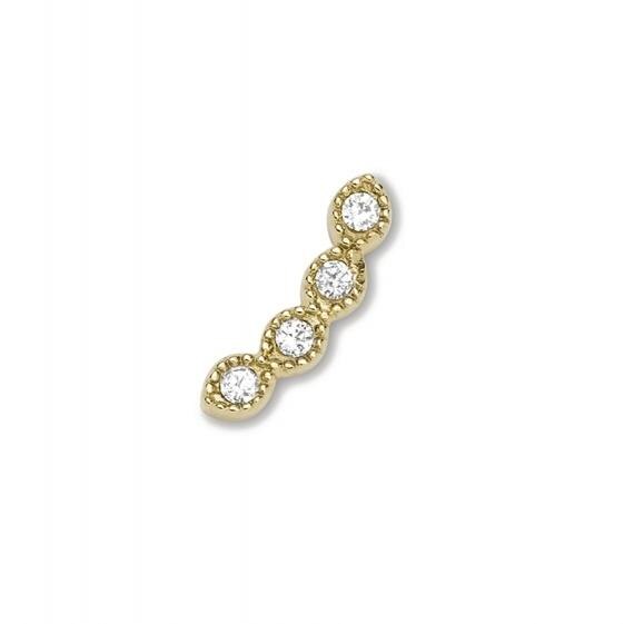 Cercel Fossil Fashion JF03761710, Auriu