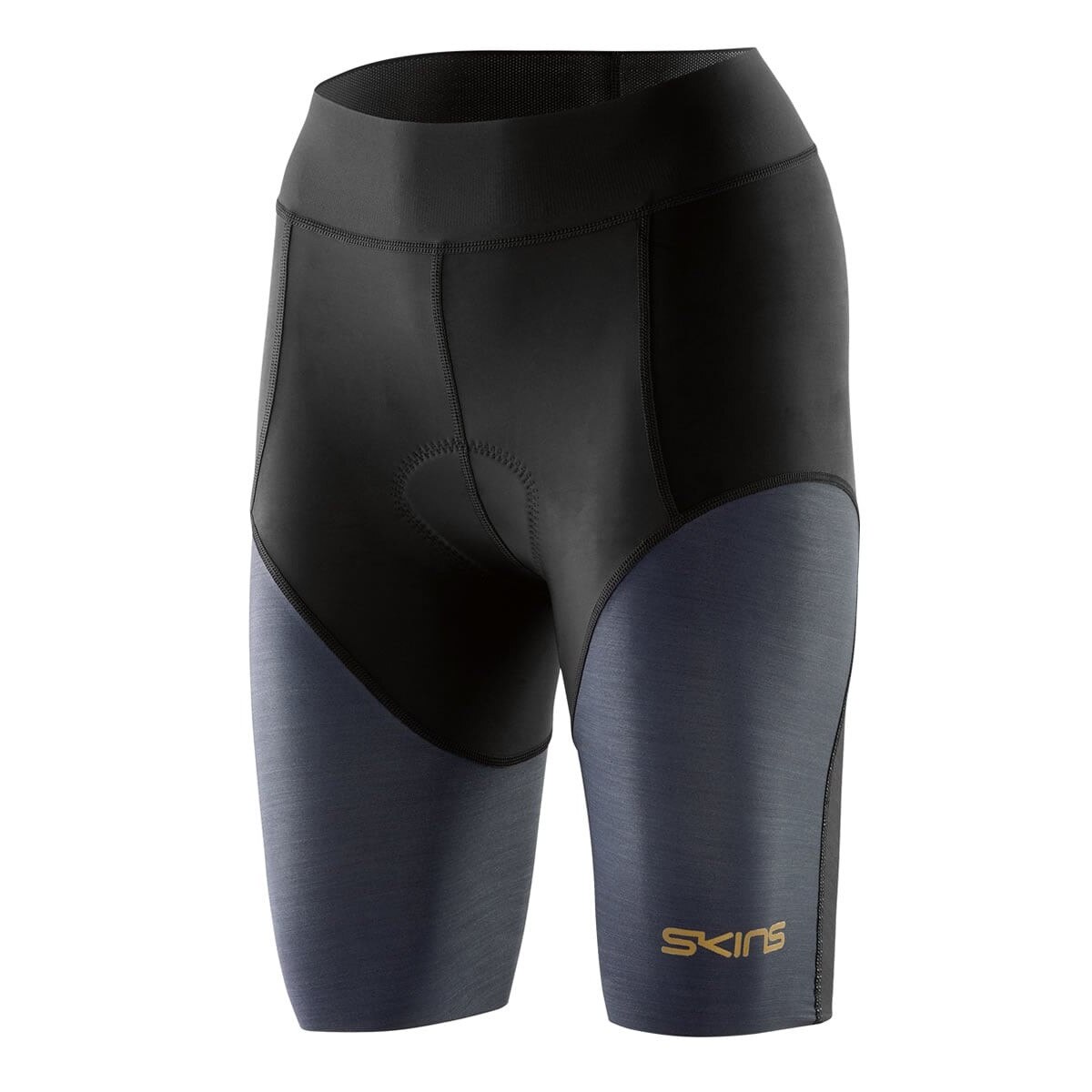 Pantaloni ciclism, Skins, TR40000029001, Negru/Gri, S