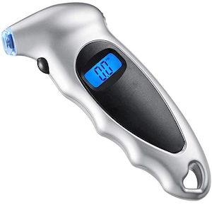 Manometru digital pentru verificat presiunea in anvelope, pentru auto, bici, moto, duza iluminata, design ergonomic si antiderapant