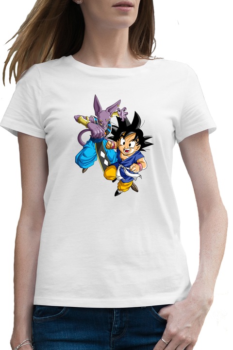 Női Póló Dragon Ball Beerus Goku Legends, Fehér
