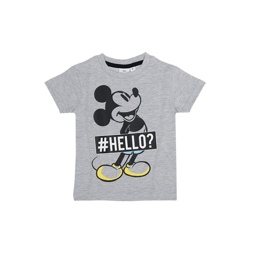 Tricou baieti, Hello Mickey, gri
