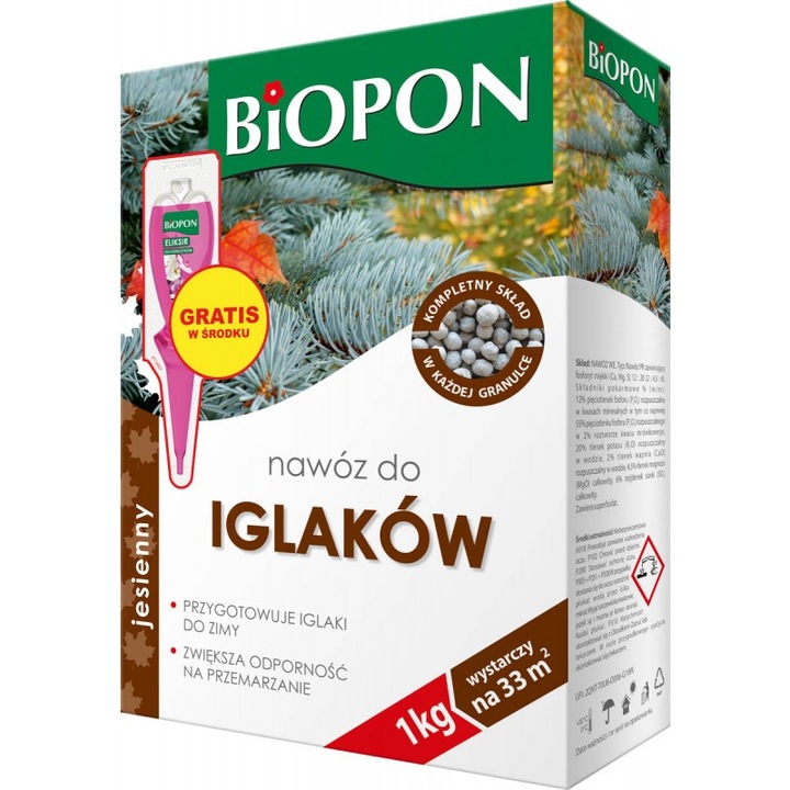 OEM Biopon Őszi műtrágya tűlevelűeknek, 1 kg