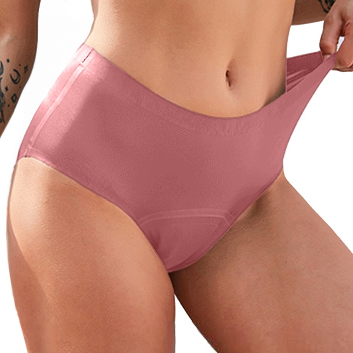 Chiloti menstruali, Linovit®, Fara Cusaturi, Absorbtie Rapida, Roz, Marimea XS