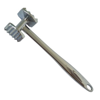 Ciocan pentru fragezit carnea 280 g, inox, argintiu Ciocan pentru fragezit carnea 280 g, inox, argintiu