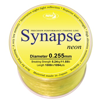 Fir pescuit monofilament, Synapse Neon, 0,255 mm,1000 m Fir pescuit monofilament, Synapse Neon, 0,255 mm,1000 m