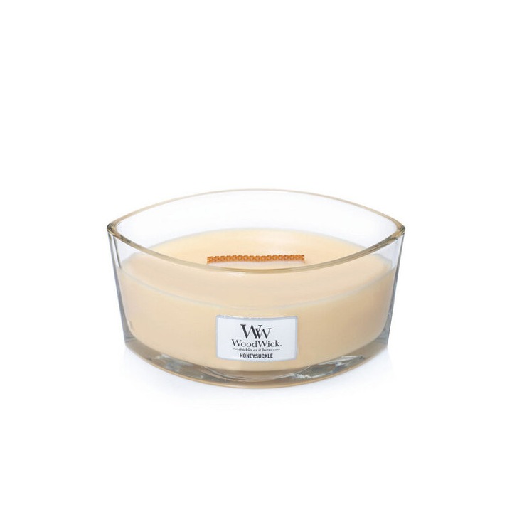Ароматна свещ WoodWick Honeysuckle Елипса, 453.6 г