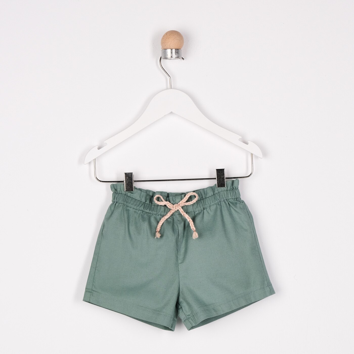 Pantaloni scurti pentru fete, culoare verde 1865