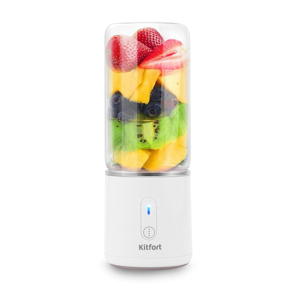 Blender portabil Kitfort KT-3004, Cutit din inox, 75 W, 0.33 l, 70 x 70 ...