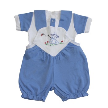 Compleu de vara bebelusi, Pifou, Model 21, Albastru deschis, 4-6 luni Compleu de vara bebelusi, Pifou, Model 21, Albastru deschis, 4-6 luni