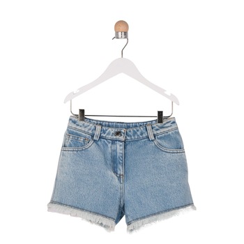 Pantaloni scurti de blugi pentru fete, culoare albastra 2184 Pantaloni scurti de blugi pentru fete, culoare albastra 2184