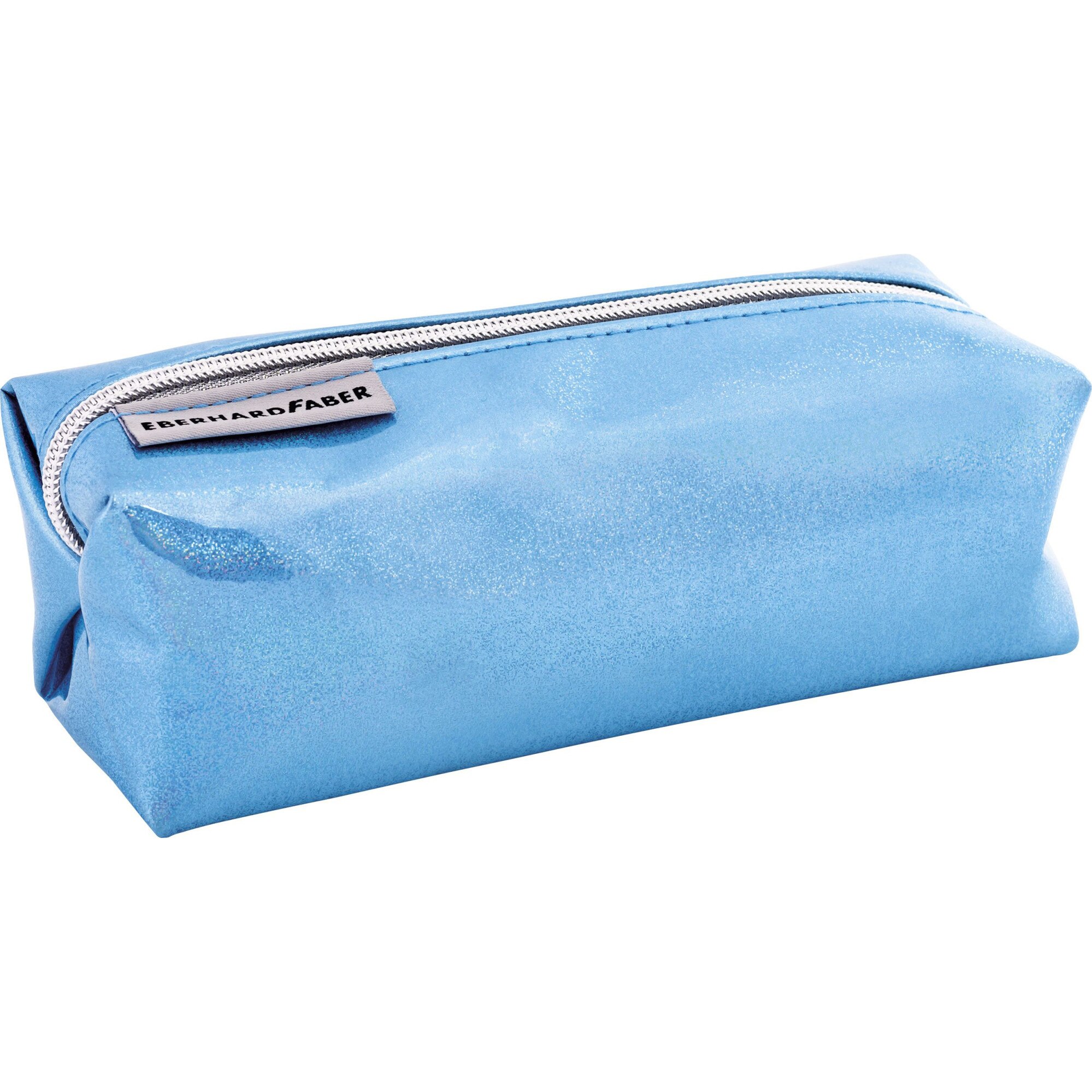 Penar Etui Tubular Eberhard Faber Glitter, albastru
