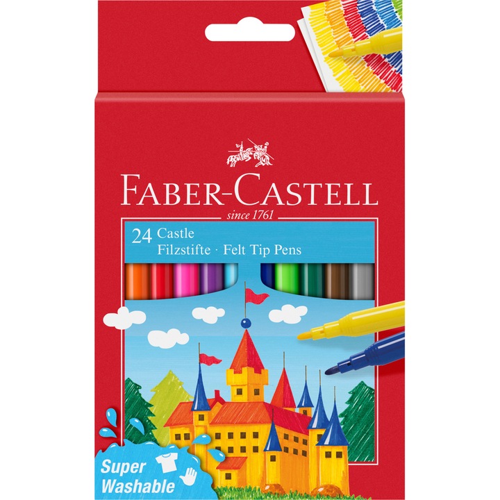 Carioca Faber-Castell 2021, 24 culori