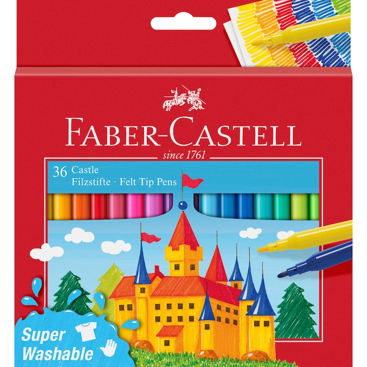 Faber-Castell filctoll, 36 szín