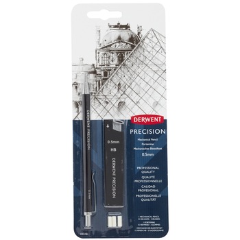 Creion mecanic metalic Derwent Professional, HB 0.5 mm, calitate premium, rezerve mine si radiere incluse, negru Creion mecanic metalic Derwent Professional, HB 0.5 mm, calitate premium, rezerve mine si radiere incluse, negru
