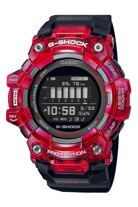 Casio, Електронен часовник G-Shock с Bluetooth®, Черен/ Червен