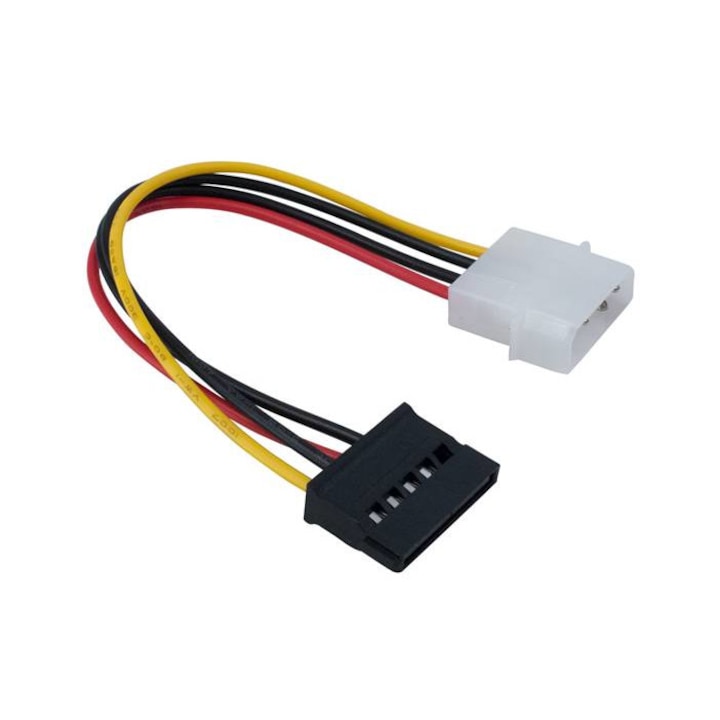 Захранващ кабел, Molex, Sata, 220VAC, 0.2м