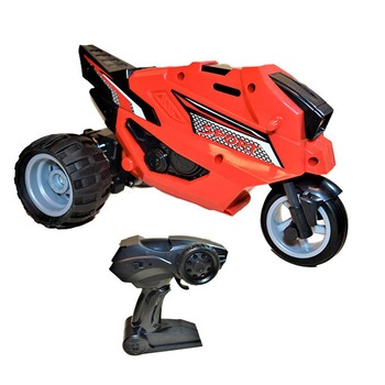 Motocicleta High Speed de jucarie, cu telecomanda, rosu Motocicleta High Speed de jucarie, cu telecomanda, rosu